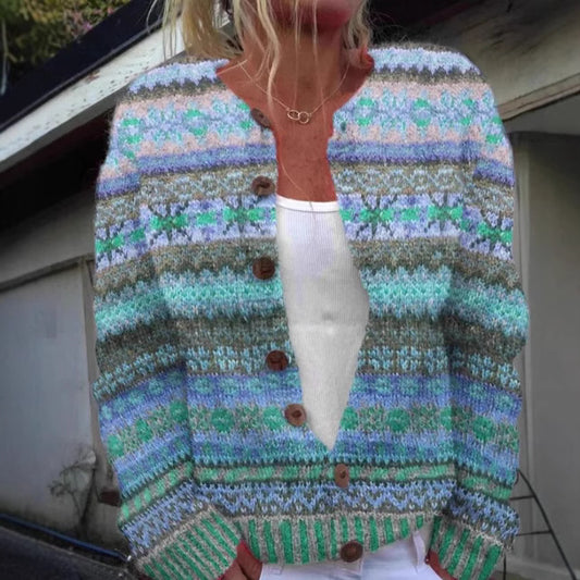 Digital Printing Cardigan Coat Outerwear Women 3D