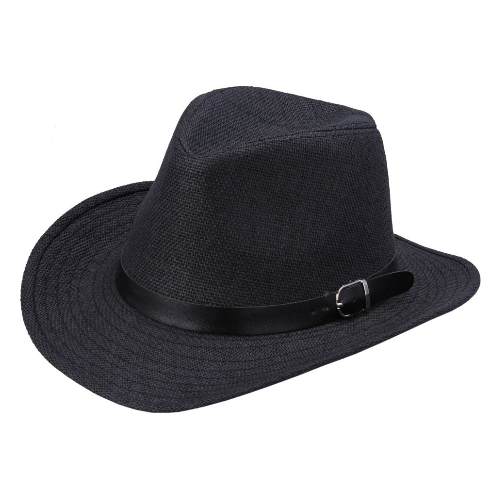 European And American Jazz Outdoor Shade Foldable Straw Hat