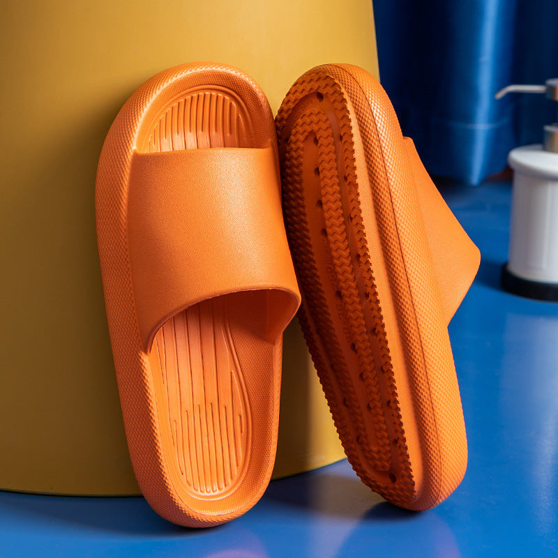 Stepping On Feces Thick-soled Slippers Female Summer Home Non-slip Bathroom Eva
