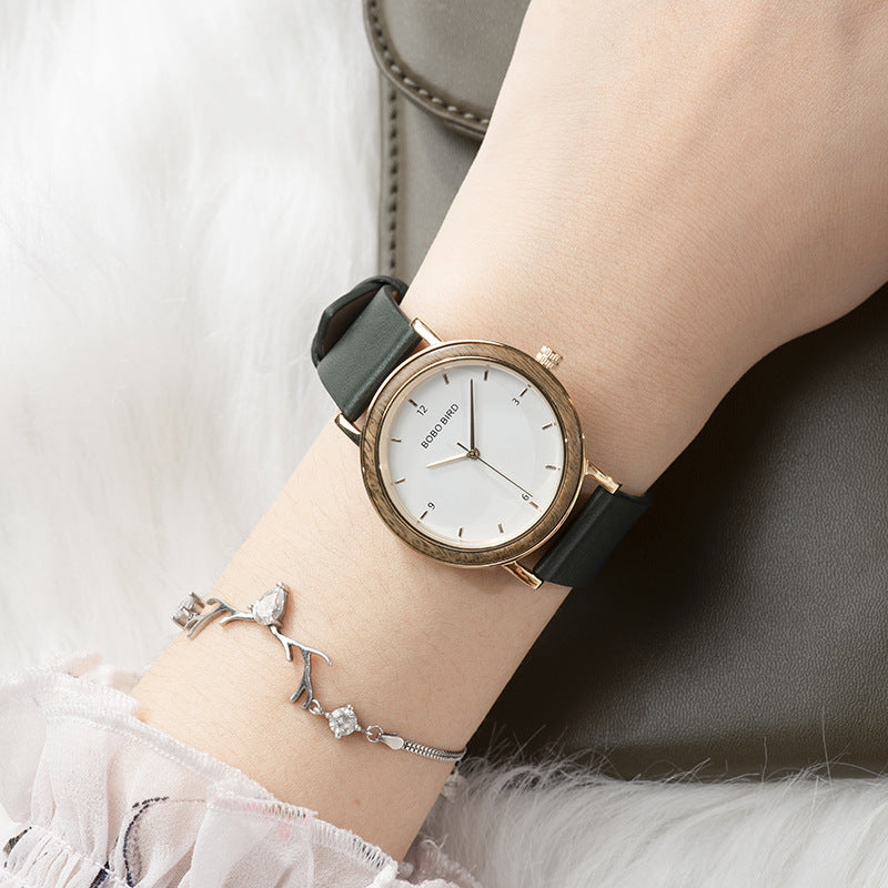 BOBOBIRD new elegant women's advanced stainless steel Japanese movement niche watch