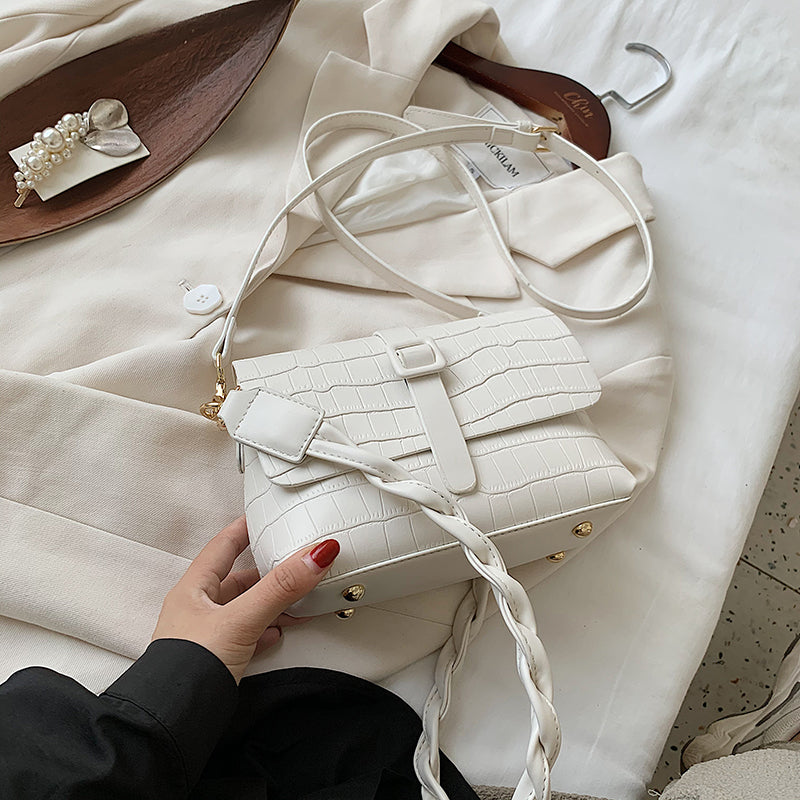Stone pattern shoulder bag