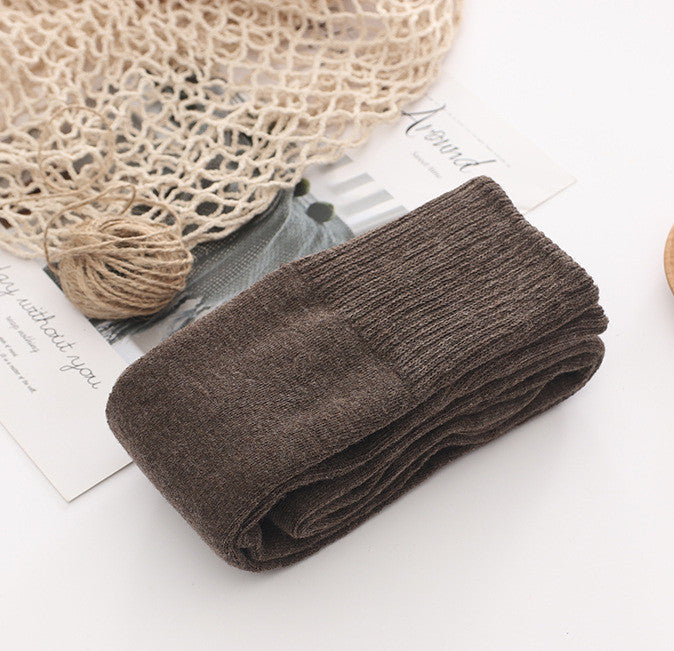 Women's Japanese College Style Terry Knee Socks Warm