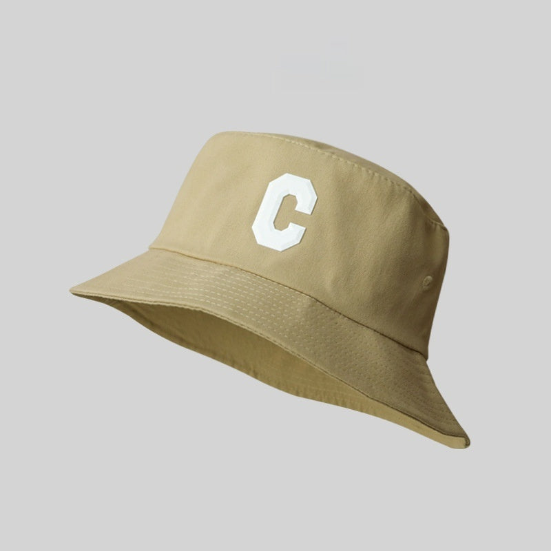 Big Head Circumference Bucket Hat All-match Letters Sun Hat