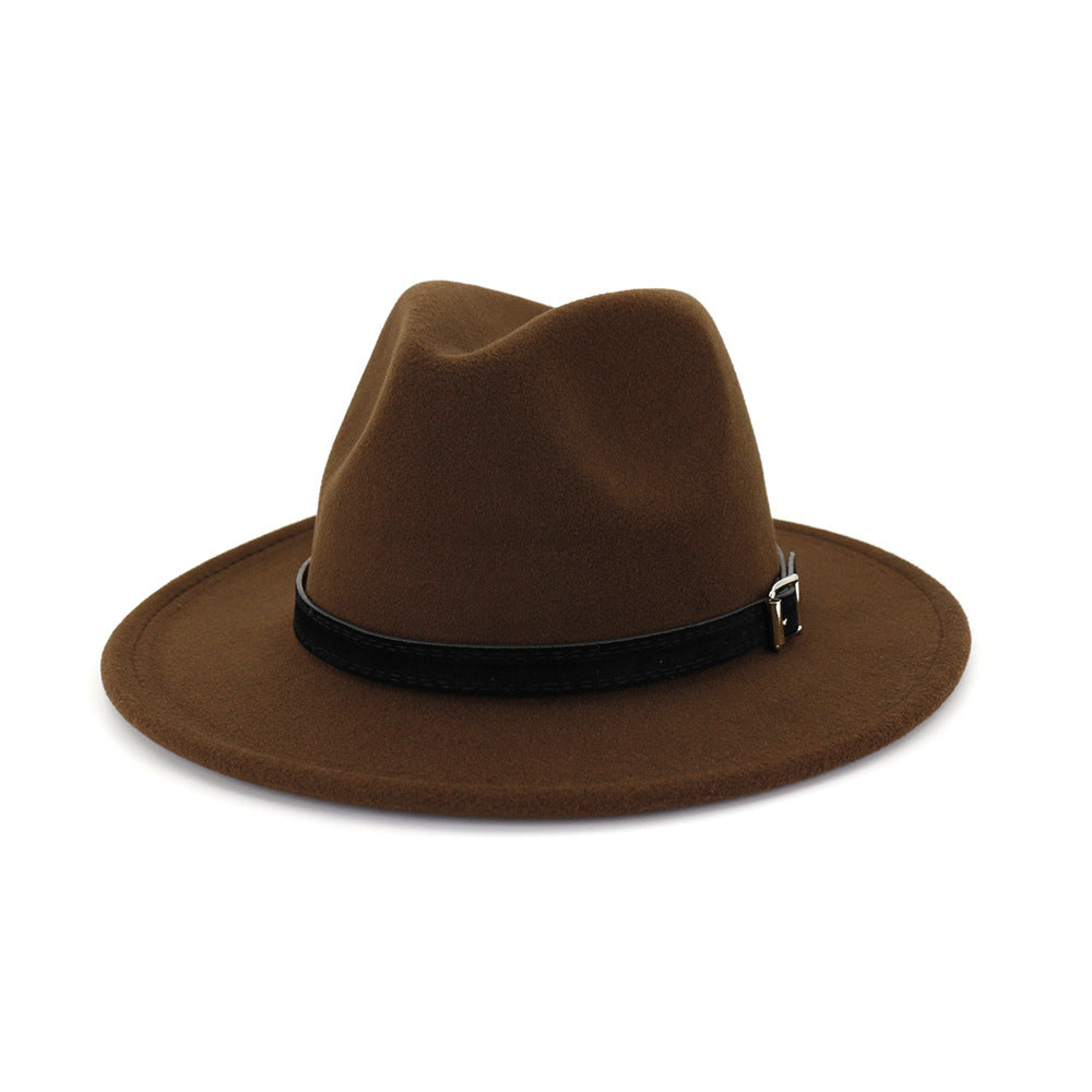 Women's Autumn And Winter Classic Jazz Hat Woolen Hat