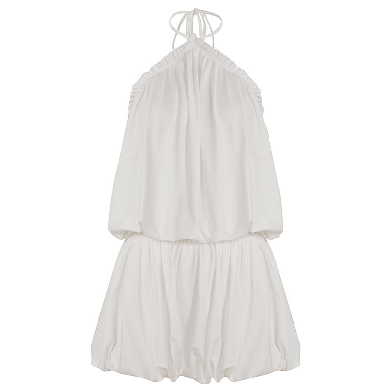 Lace-spliced Bud-shaped Dress For Women