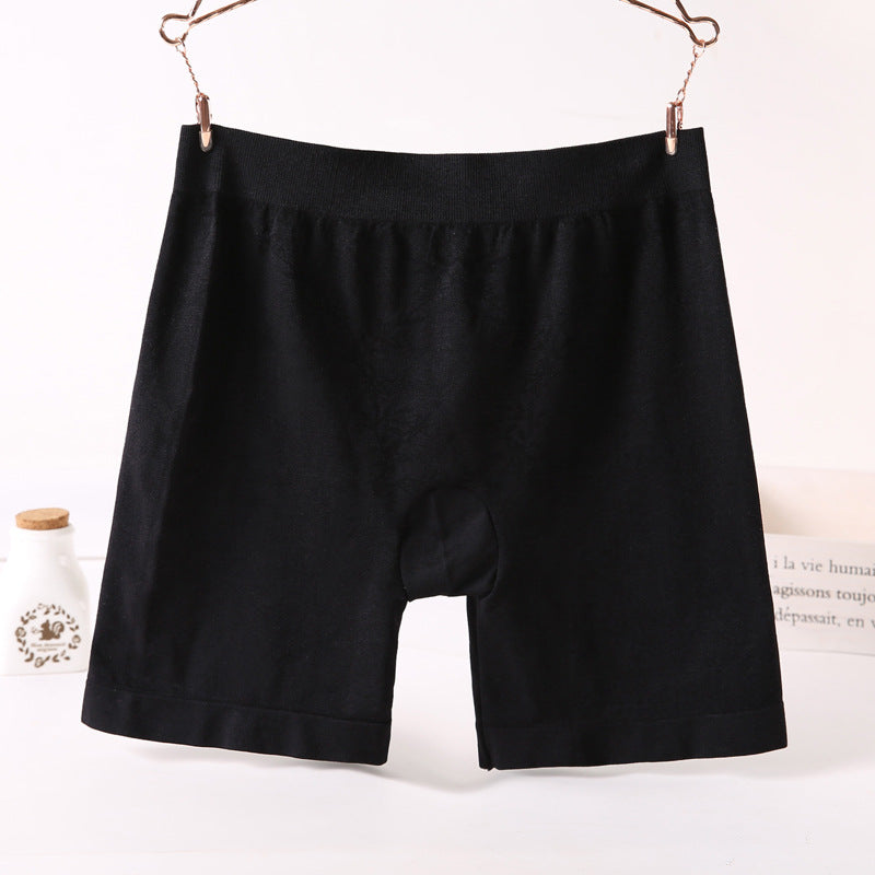 Elastic Plus Size Shorts Flat Safety Pants