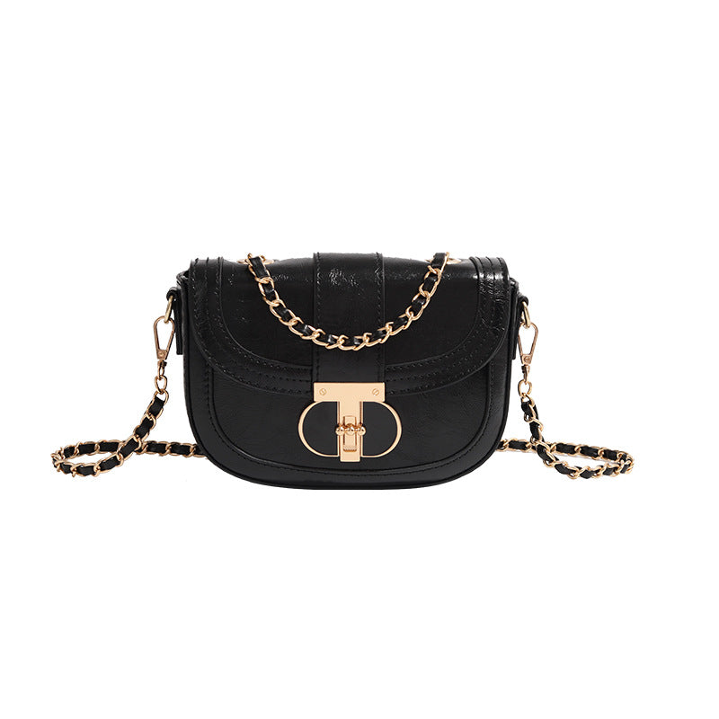 Saddle Crossbody Bag Chain All-match