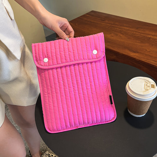 Korean Version Of Ins Envelope Embroidered Fabric Inner Liner Bag