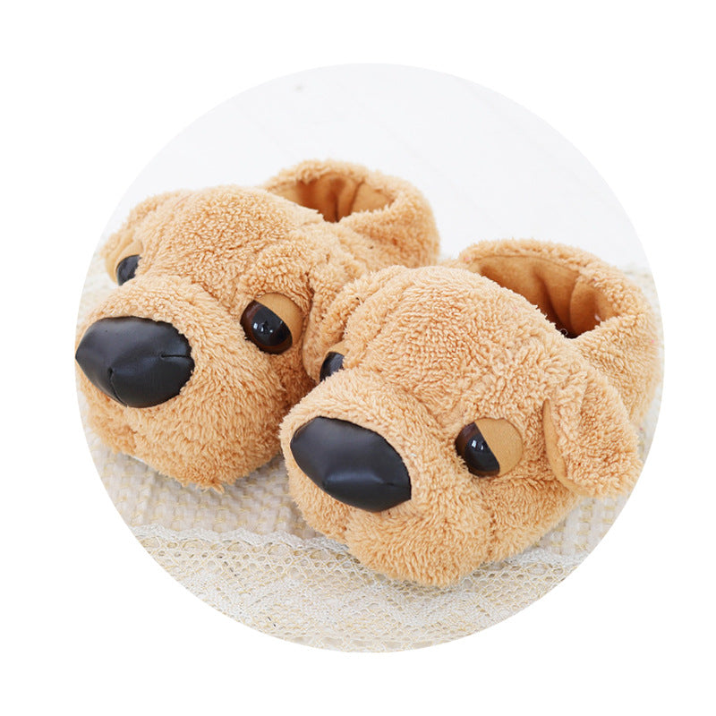 Shar Pei Cartoon All-Inclusive With Thick Cotton Slippers