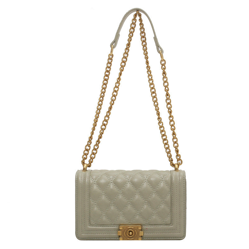 Ny Tide Hundredvis af Cross-body Rombus Kæde Mode Skuldertaske Lille Firkantet Taske