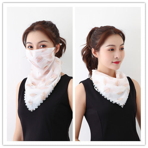 Summer outdoor riding mask driving sun shading scarf