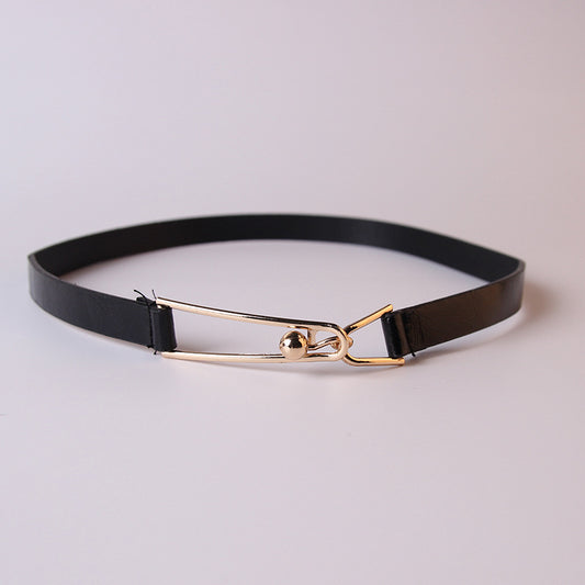 Fashion Personality Top Hat Button Belt Accessories