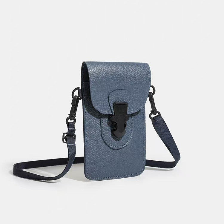 Minimalist Unisex Lock-clasp Crossbody Mini Bag
