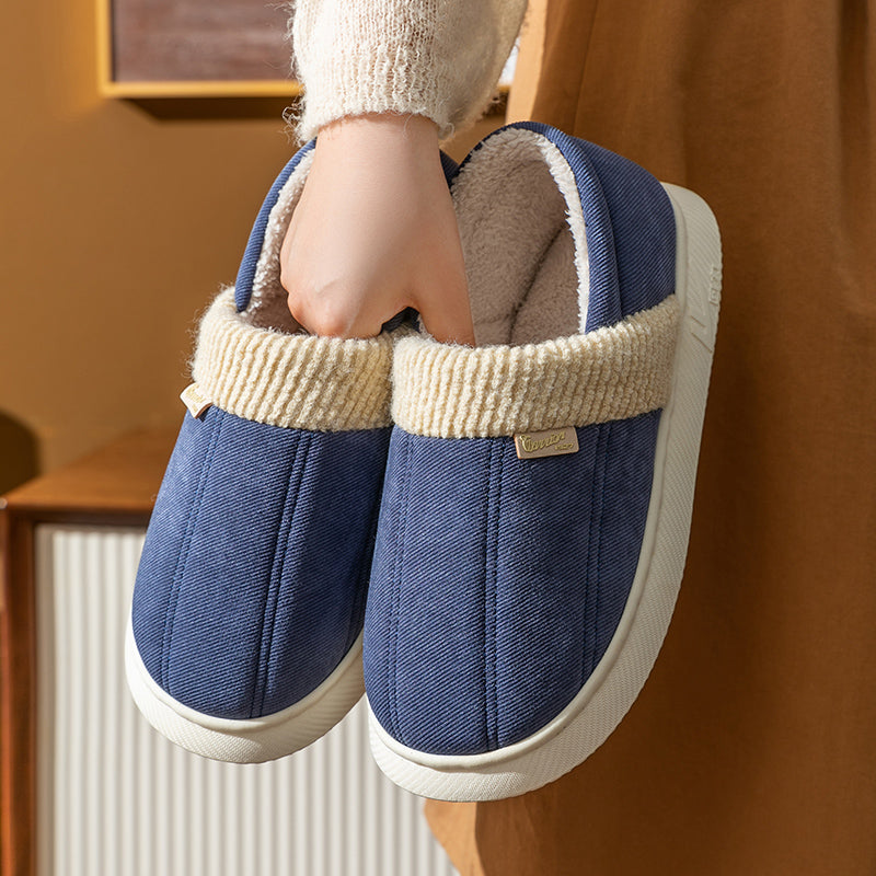 Women's Bag Heel Home Indoor Anti-Slip Cotton Slippers