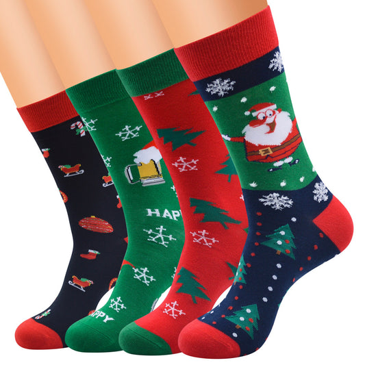 Christmas Stockings Children's New Men's Mid-calf Extended