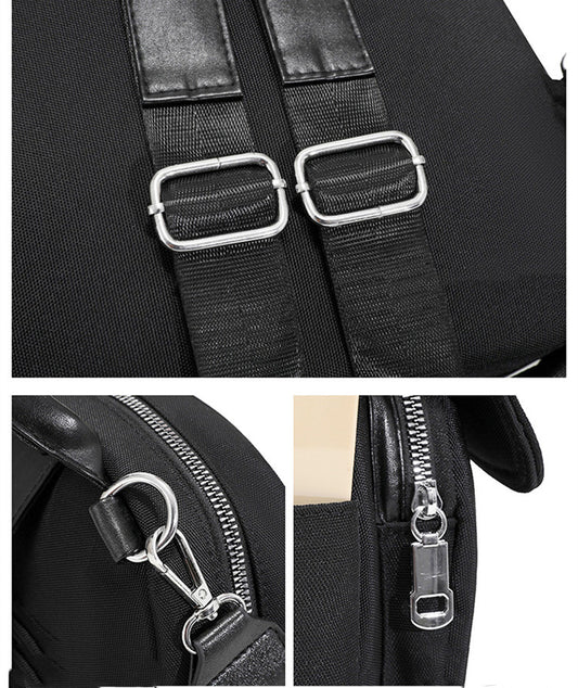 Women's Fashion Coarse Grain Pearl Fabric Oxford Shoulder Bag