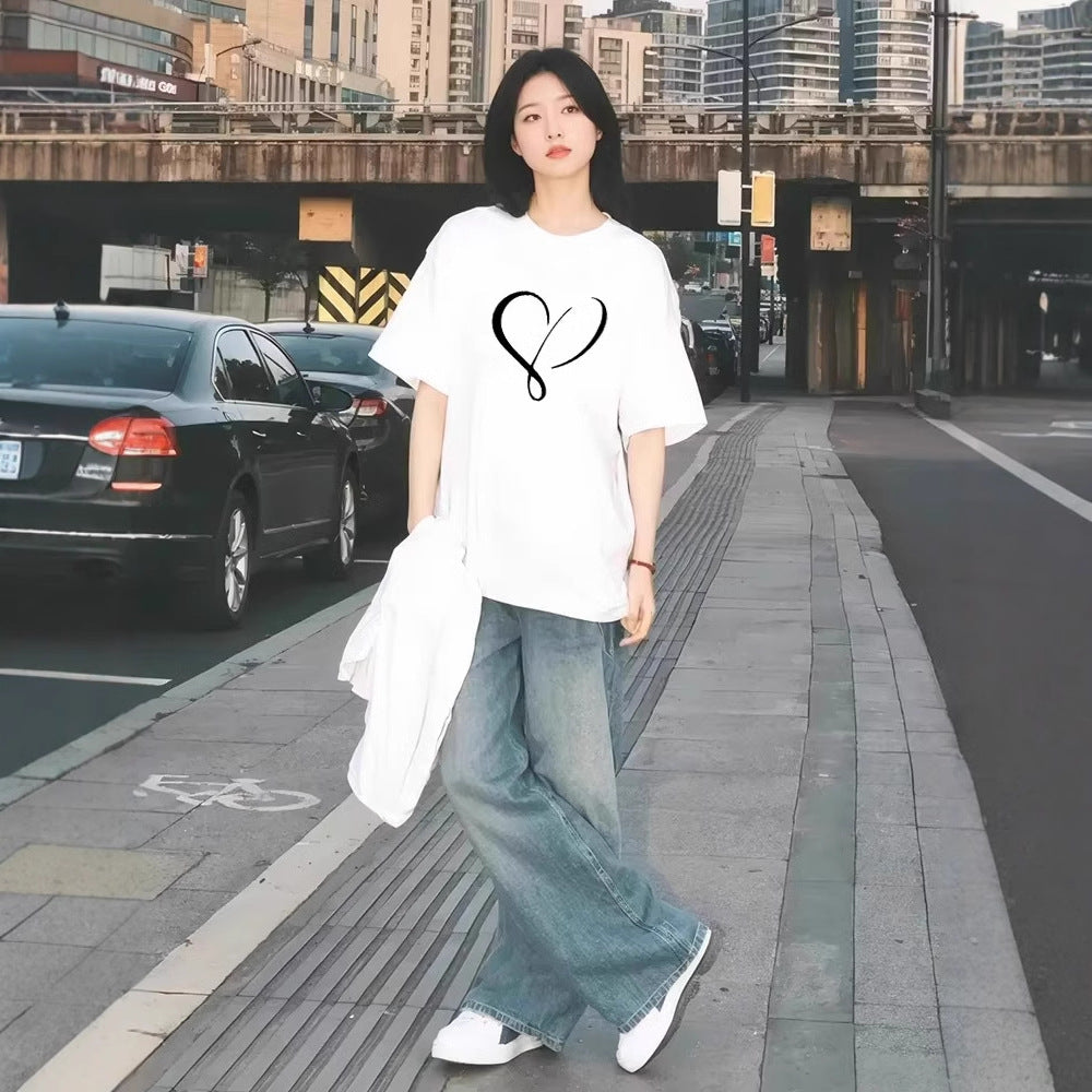 Womens Relaxed Versatile Short-sleeve Top