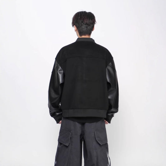 New Simple Harajuku Trendy All-matching New Japanese Ins Popular Lazy Leather Coat