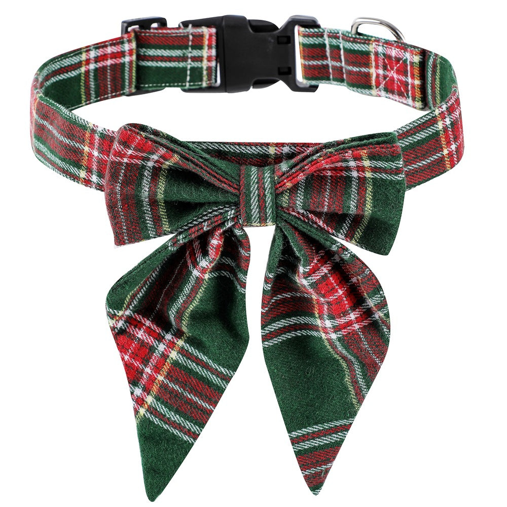 Christmas British Style Dog Collar Bow Tie