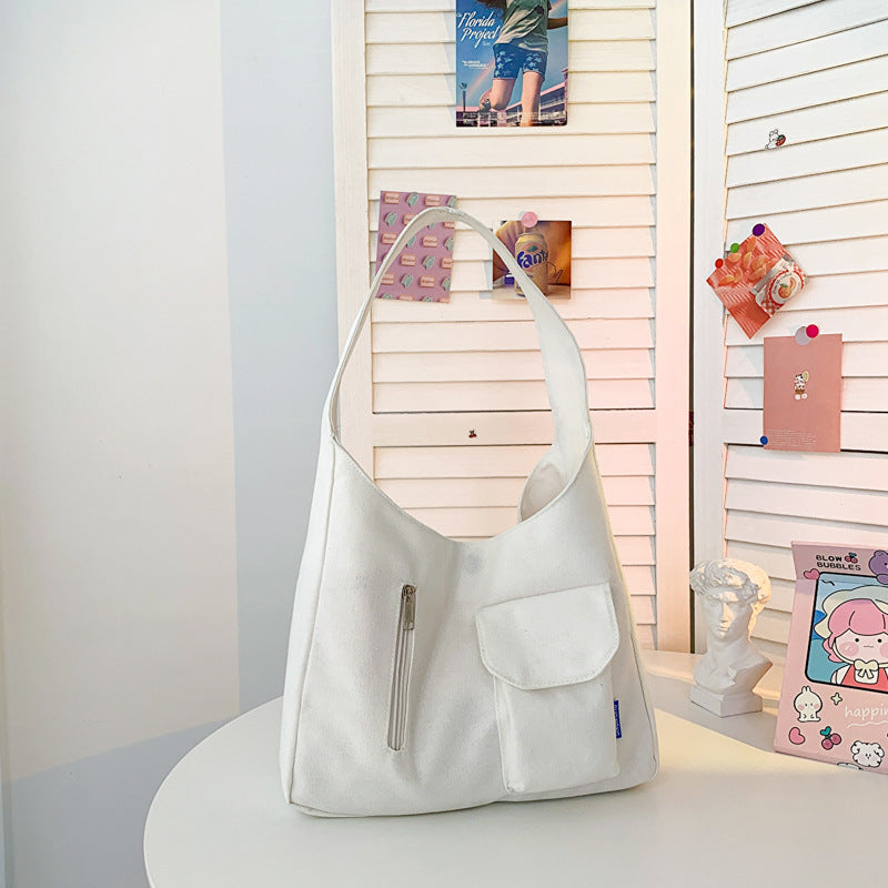 Women's Fashion Simple Clashing Shoulder Bag