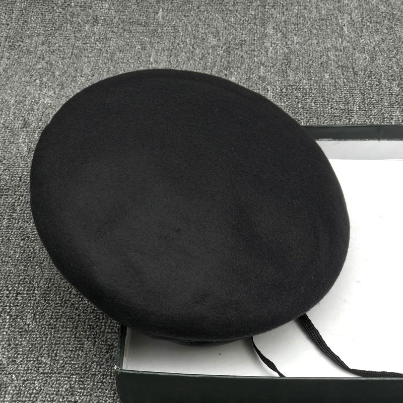 Bunny Beret Wool Japanese Style All-matching British Hat