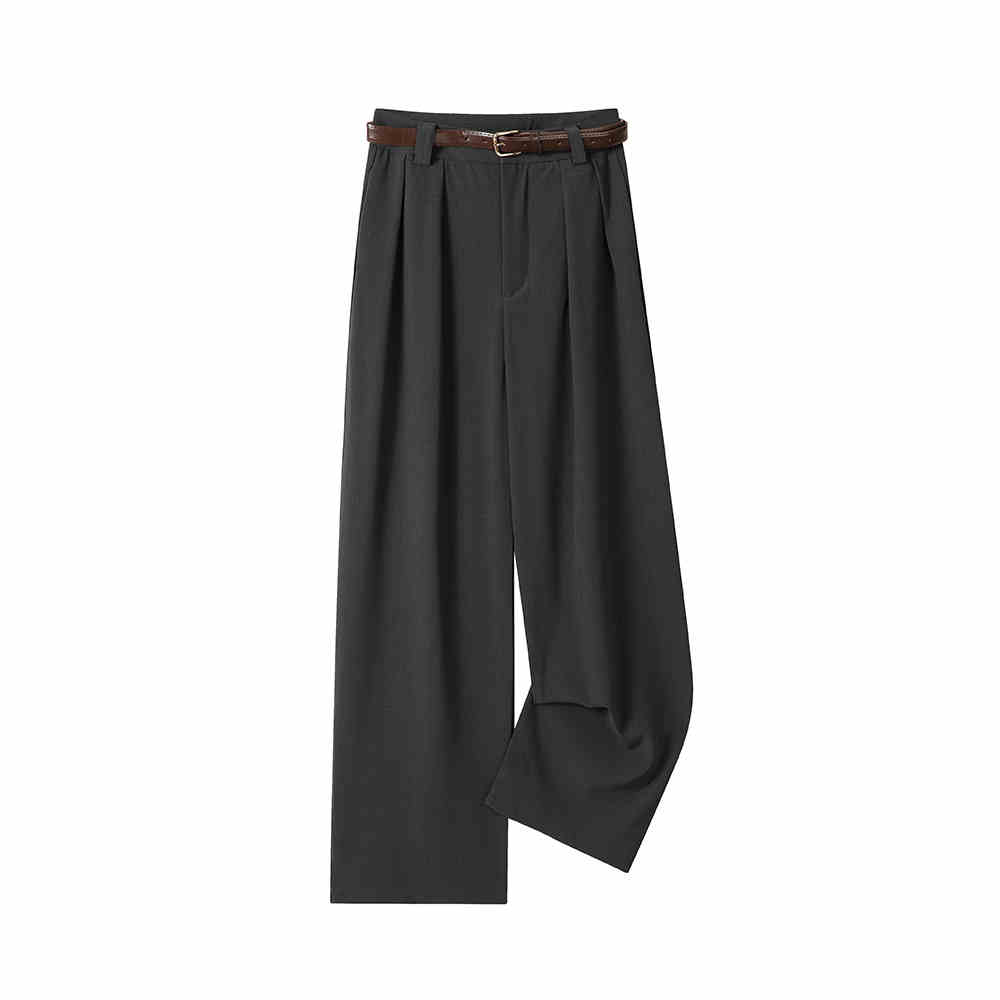 Women's High Waist Straight Suit Casual Pants