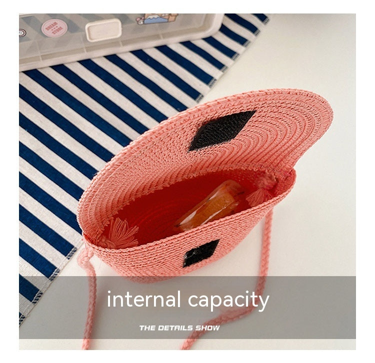 Stråtaske Skuldertaske Crossbody i Fransk Stil