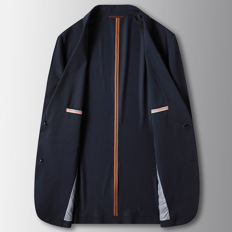 Young And Middle-aged Solid Color Stretch Suit Jacket