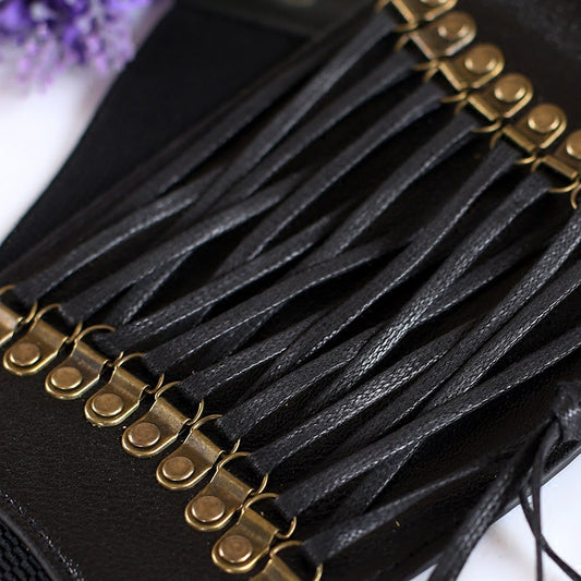 Women's Fashion Elastic Fringe Stretch Extra Wide Waistband