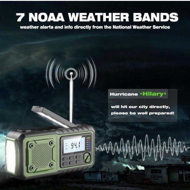 Multi Functional Solar Powered Outdoor Charging Radio