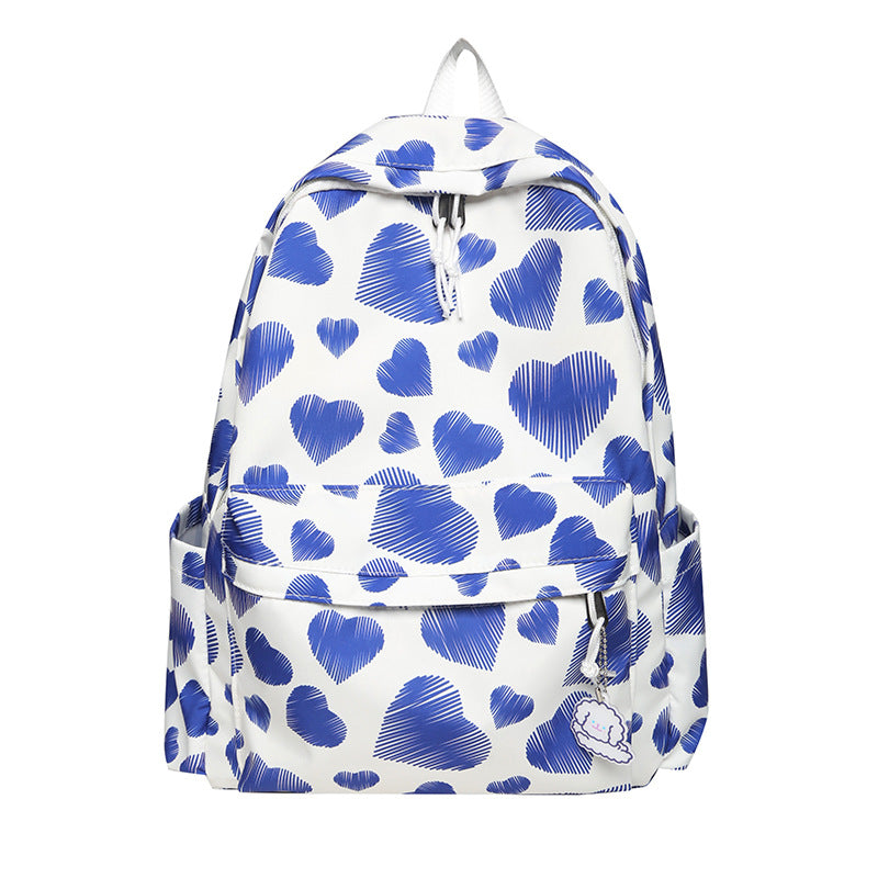 Korean Style Sweet Love Backpack Women's Large Capacity Lightweight