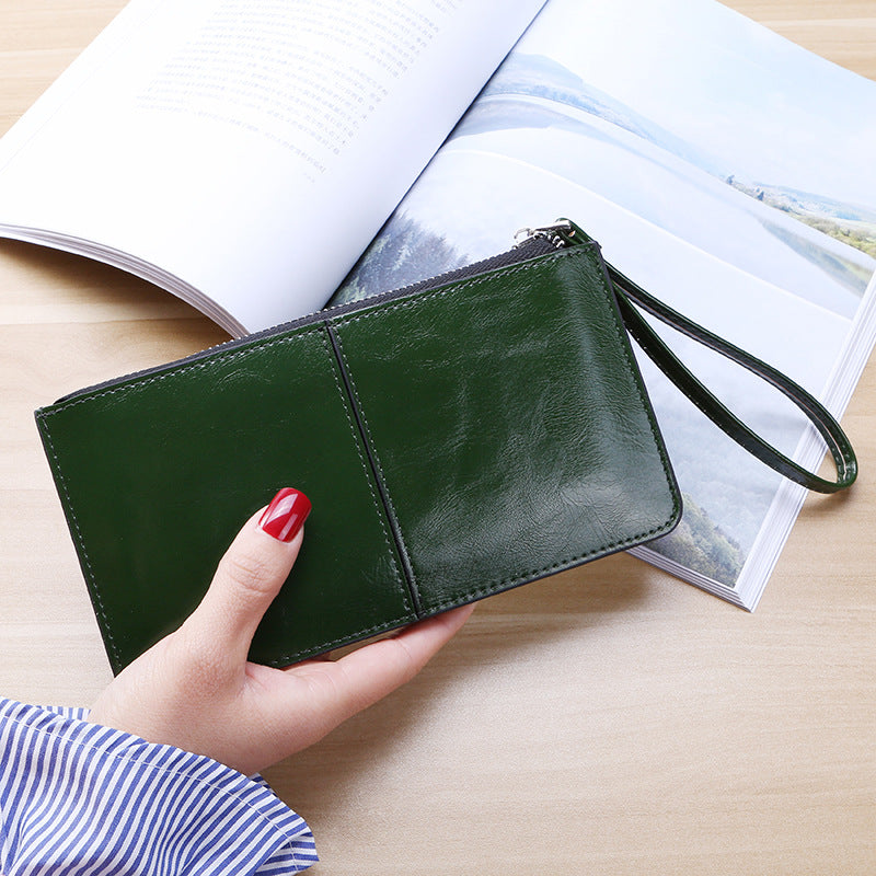 Female Long Clutch Women's Multi Card Slots Wallet Multi-function Wristband Wallet