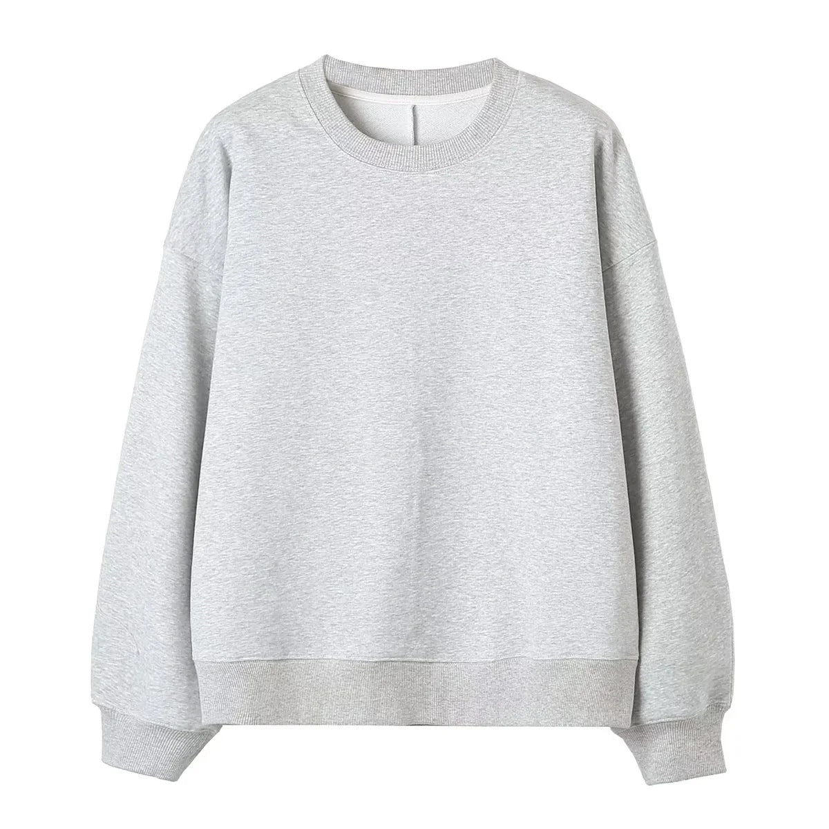 Loose Round Neck Drop-shoulder Long-sleeve Sweater