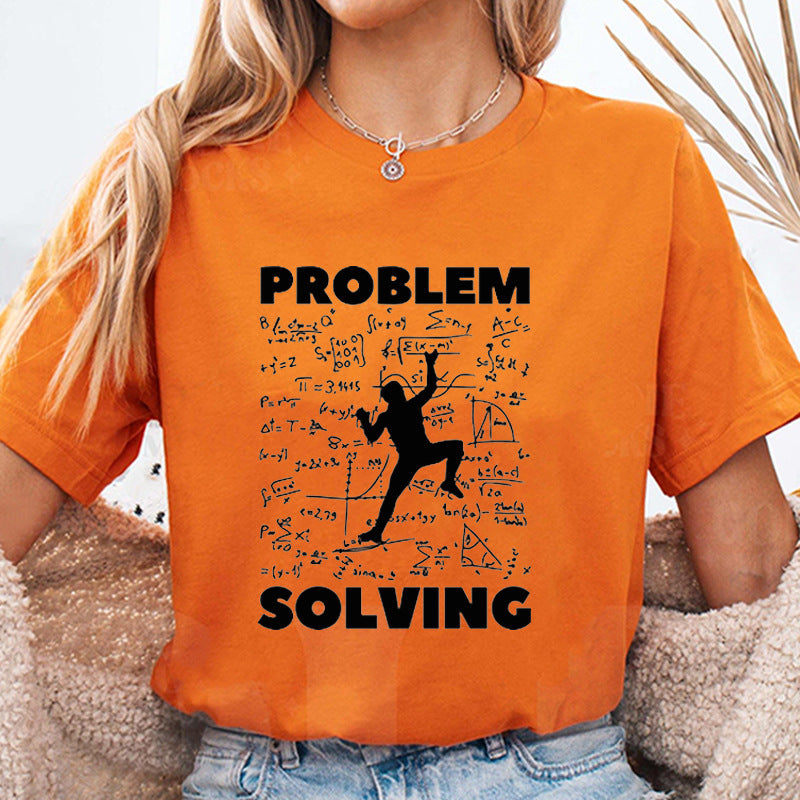 Climbing Problem-Solving Graphic T-Shirt