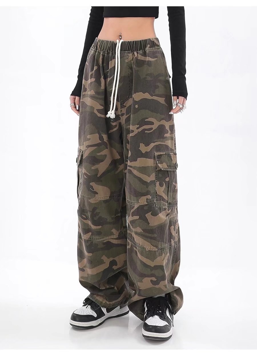 Loose Casual Teenagers Straight Wide Leg Pants