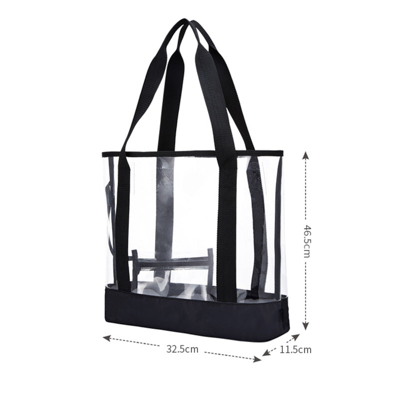 Gennemsigtig gelétaske Koreansk mode Damer Strand One-shoulder