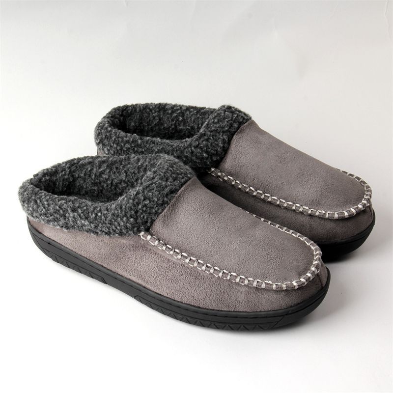 Mens Cotton Slippers For Outdoor Use Winter Home Wear