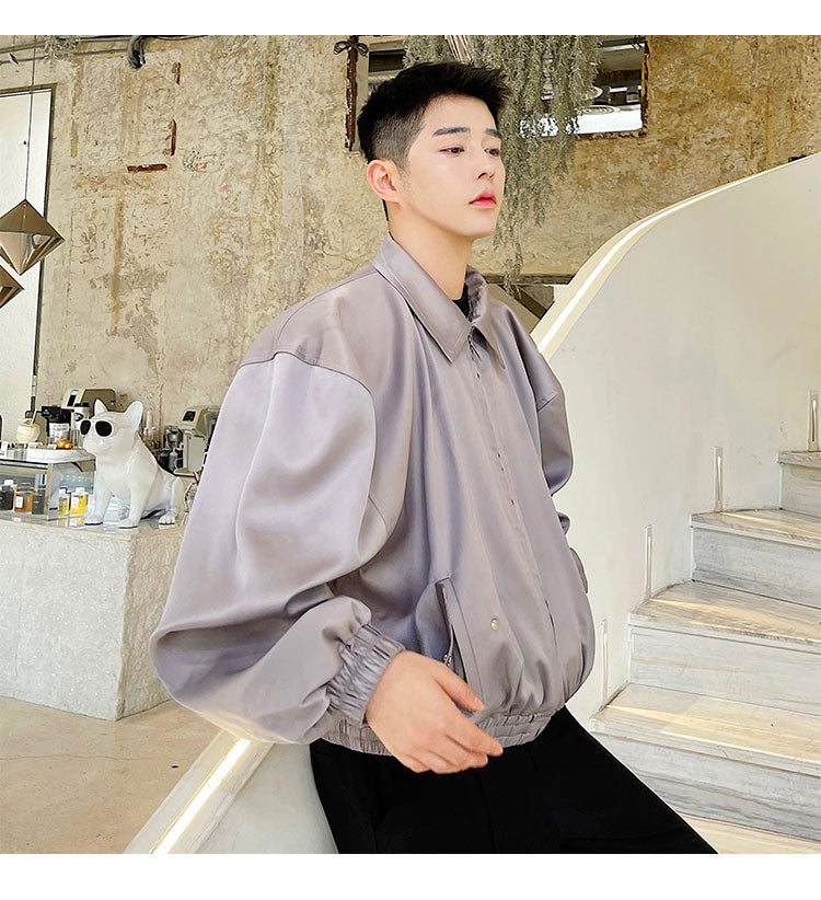 Summer All-match Fashion Trendy Sense Padded Shoulder Youth Short Jacket
