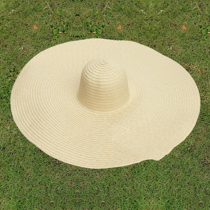 New Women's European And American Big Brim Straw Hat Foldable