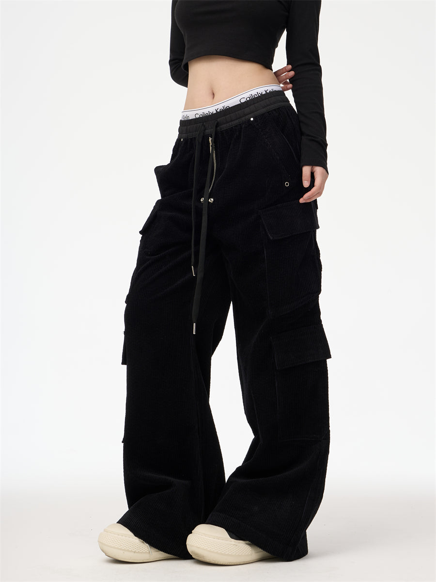 American Street Corduroy Multi-pocket Cargo Pants