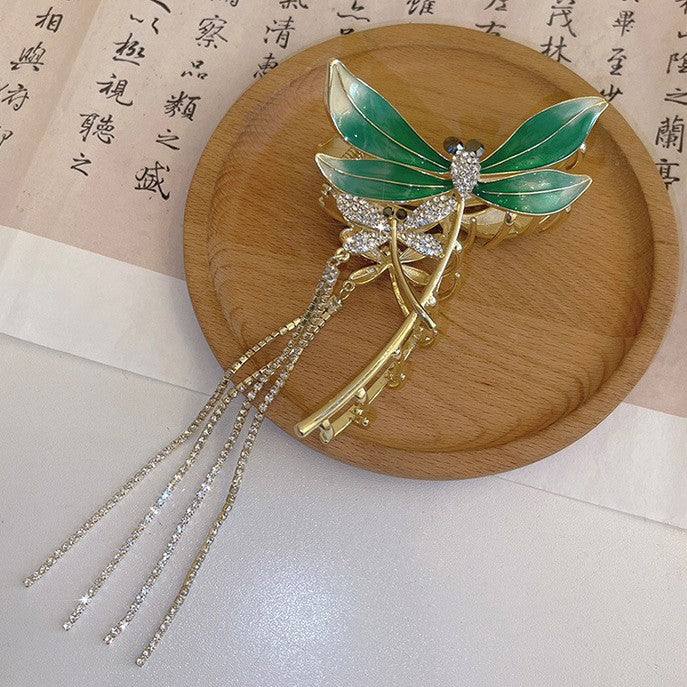 New High-end Shark Clip Large Senior Sense Tassel Hairpin Back Of The Head