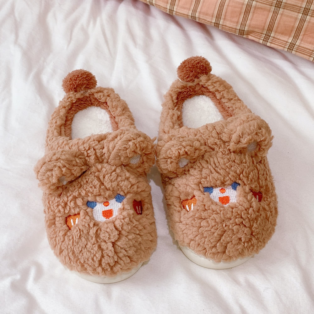 Drag Soft Cute Rui Rui Rabbit Cartoon Couple Cotton Shoes