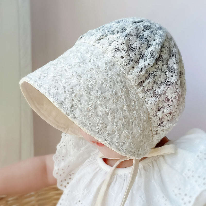 Baby Girl Lace Breathable Sun Hat