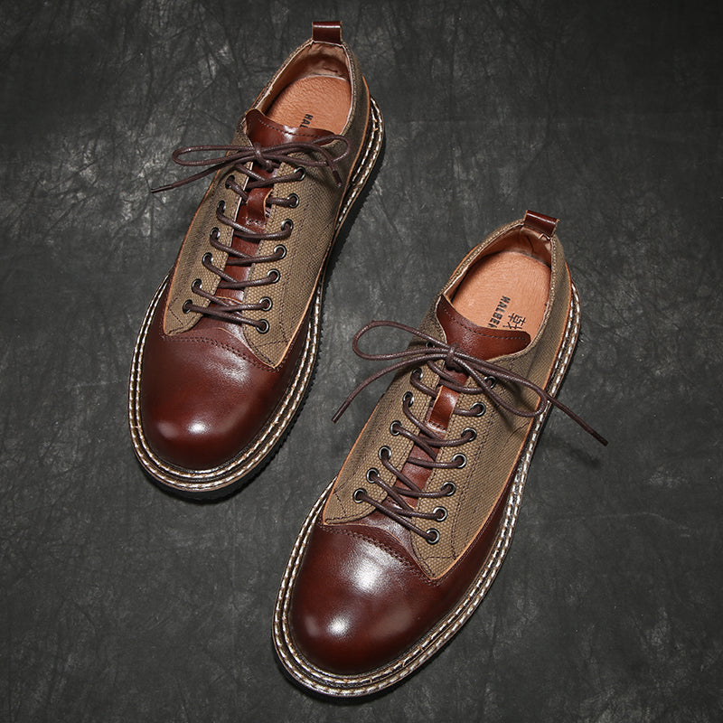 Casual Leather British Style Retro All-match Small Leather Shoes