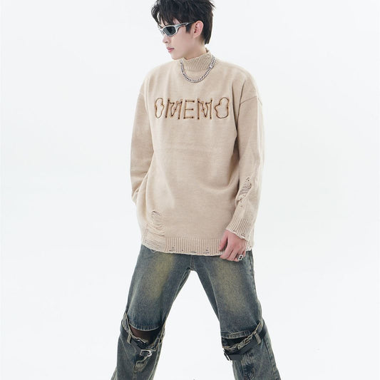 Trend Knitting Round Neck Pullover Men's Sweater