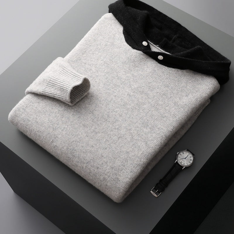 Men's And Teenagers' Crew-Neck Full-Wool Hat
