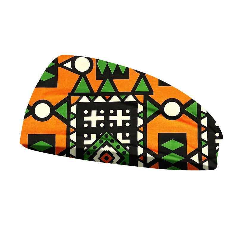 Geometric Print Men's And Women's Fashion Simple Headband