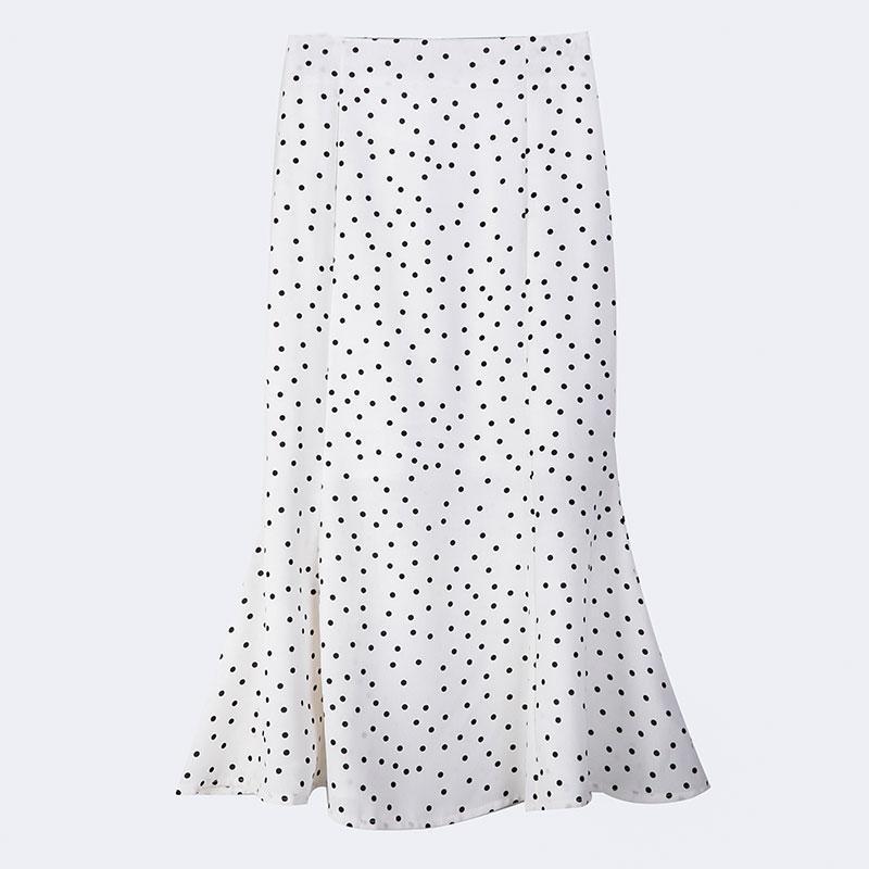 Polka Dot Skirt Women's High Waist