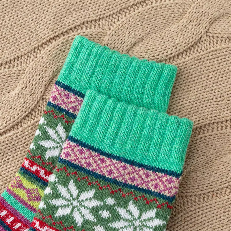 Women's Leisure Printing Ethnic-style Warm Womens Socks