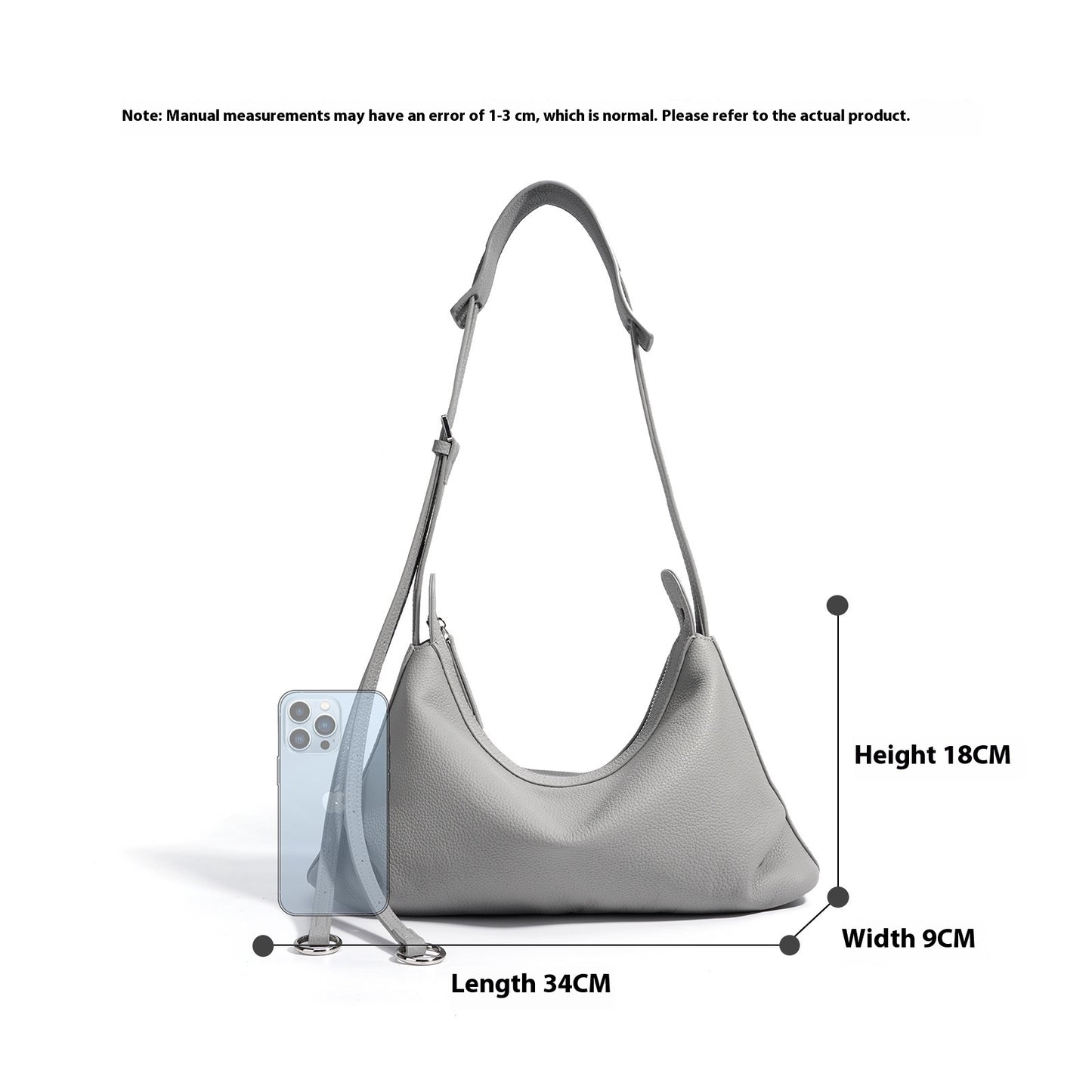 Women's Genuine Leather Cross Bady Bag Fashion Leisure Large Capacity Bag